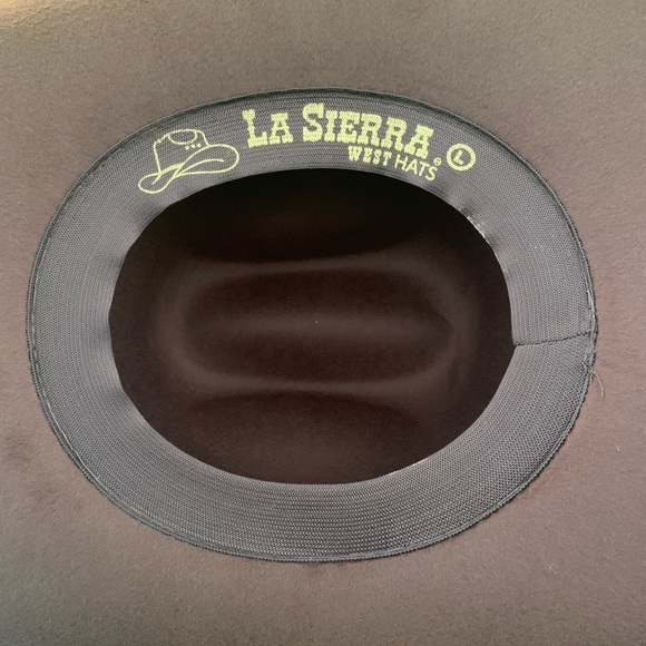 Men's Brown Faux Felt Cowboy Hat Tejana Sombrero - Picture 5 of 6